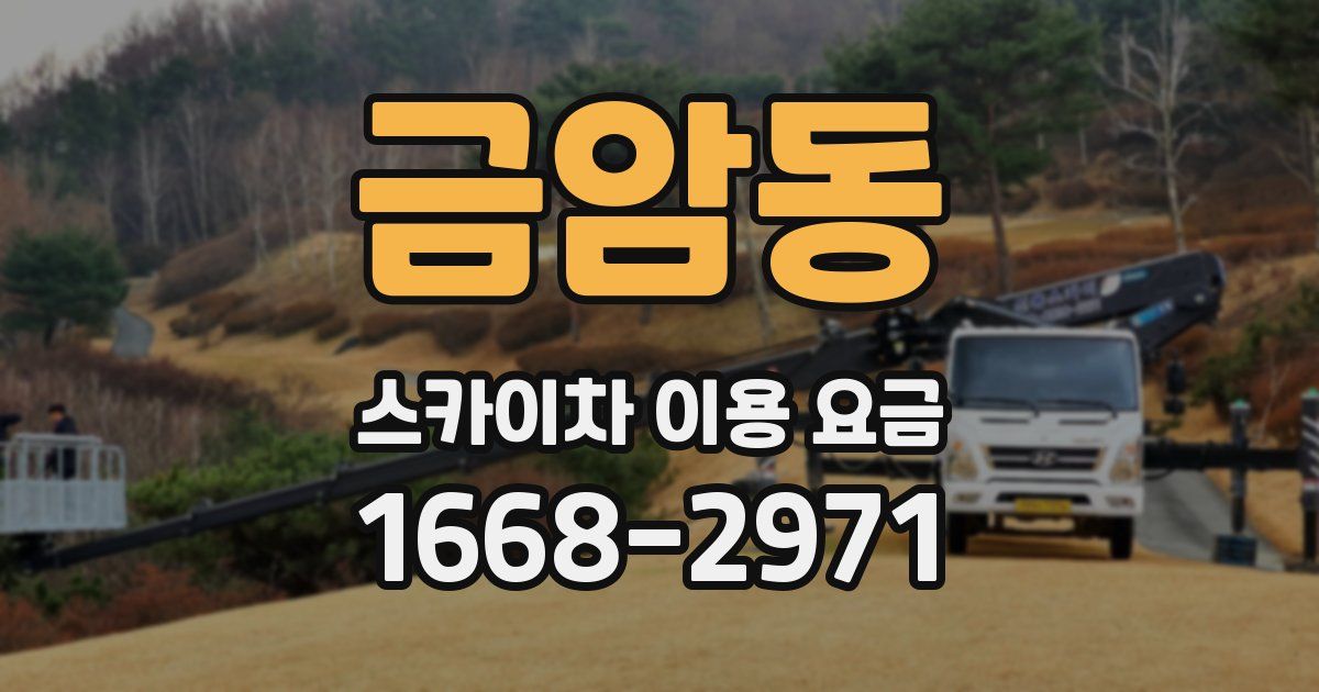 금암동 스카이차 이용 요금