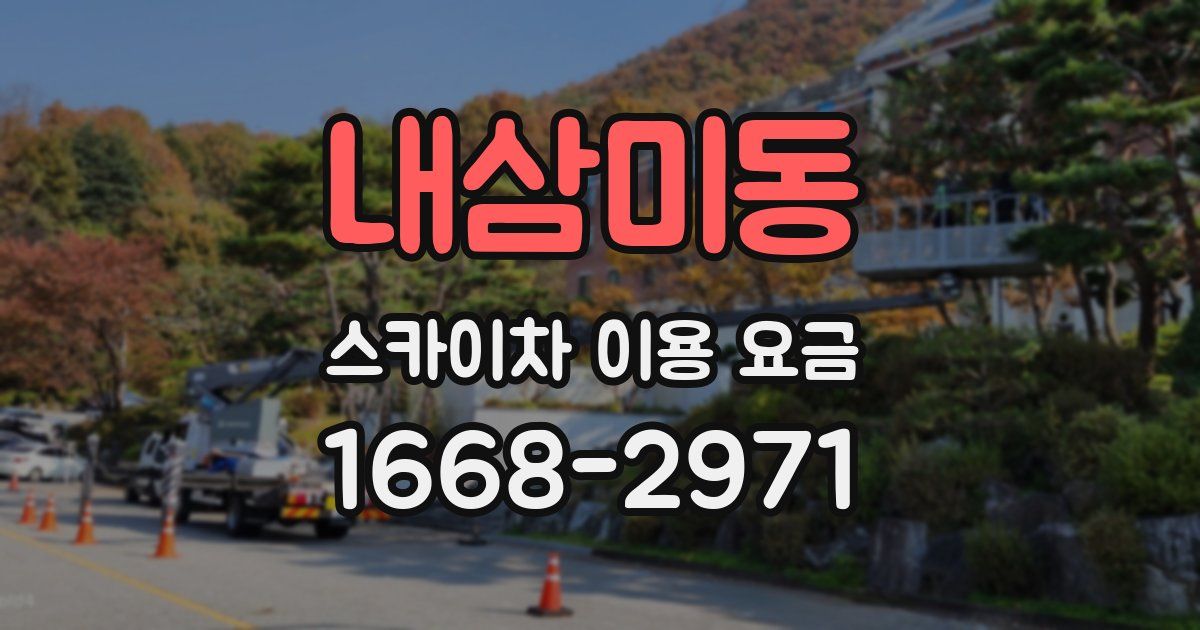 내삼미동 스카이차 이용 요금
