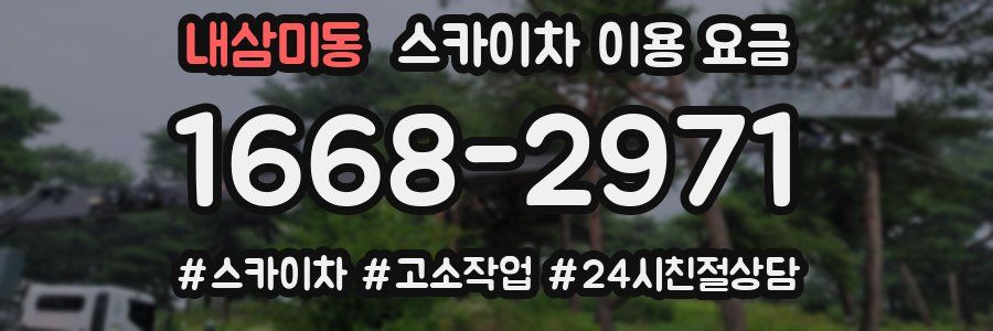 내삼미동 스카이차 이용 요금