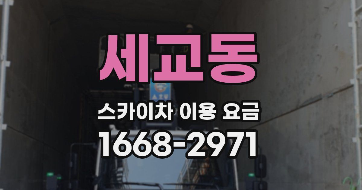 세교동 스카이차 이용 요금
