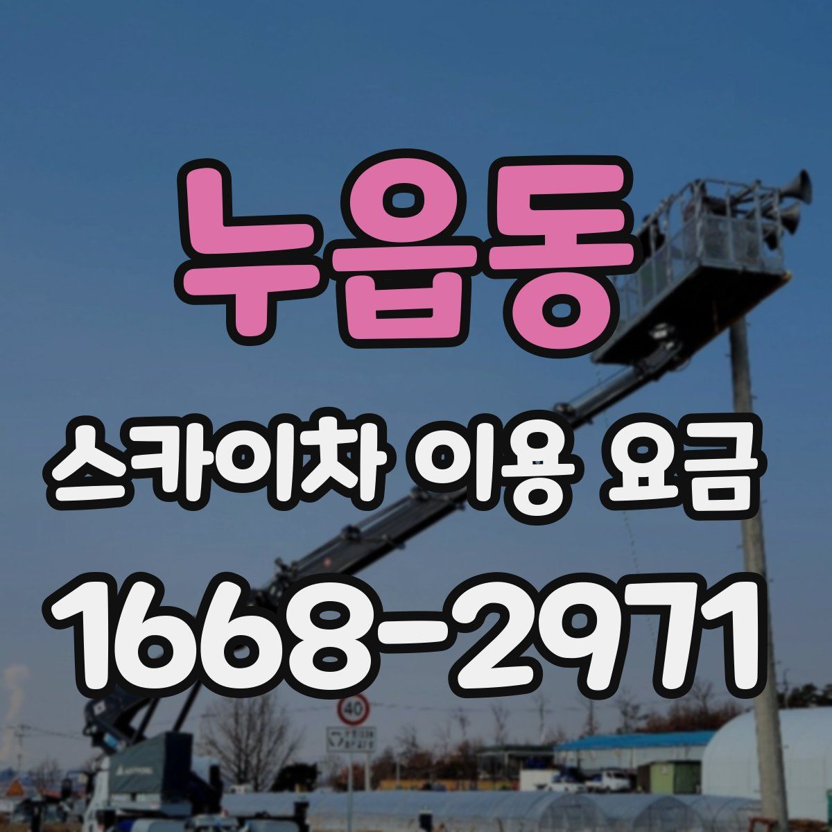 누읍동 스카이차 이용 요금