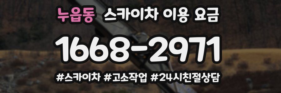 누읍동 스카이차 이용 요금