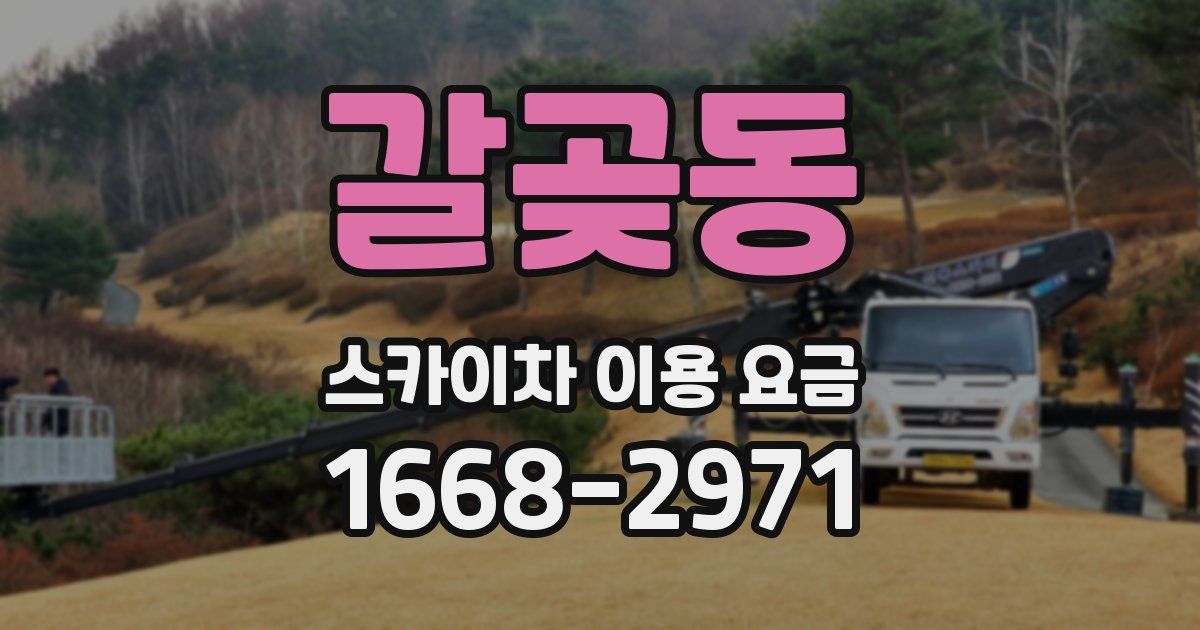 갈곶동 스카이차 이용 요금