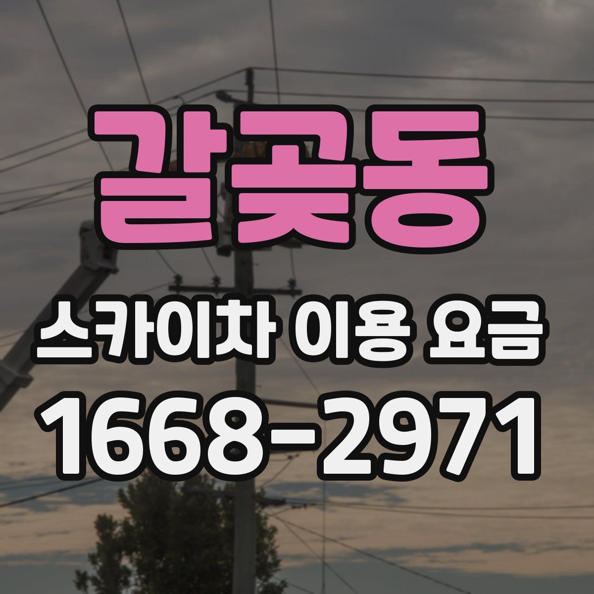 갈곶동 스카이차 이용 요금