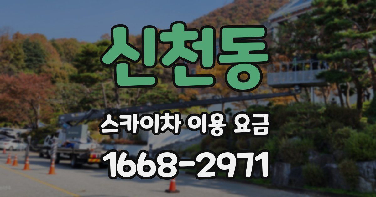 신천동 스카이차 이용 요금