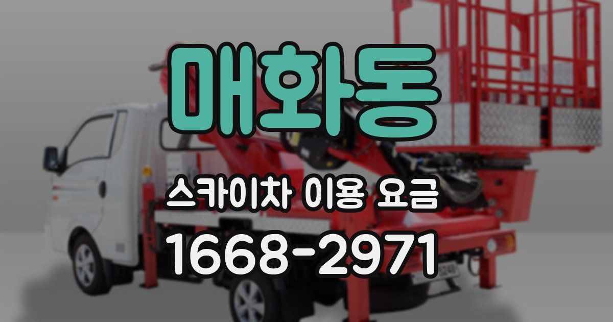 매화동 스카이차 이용 요금