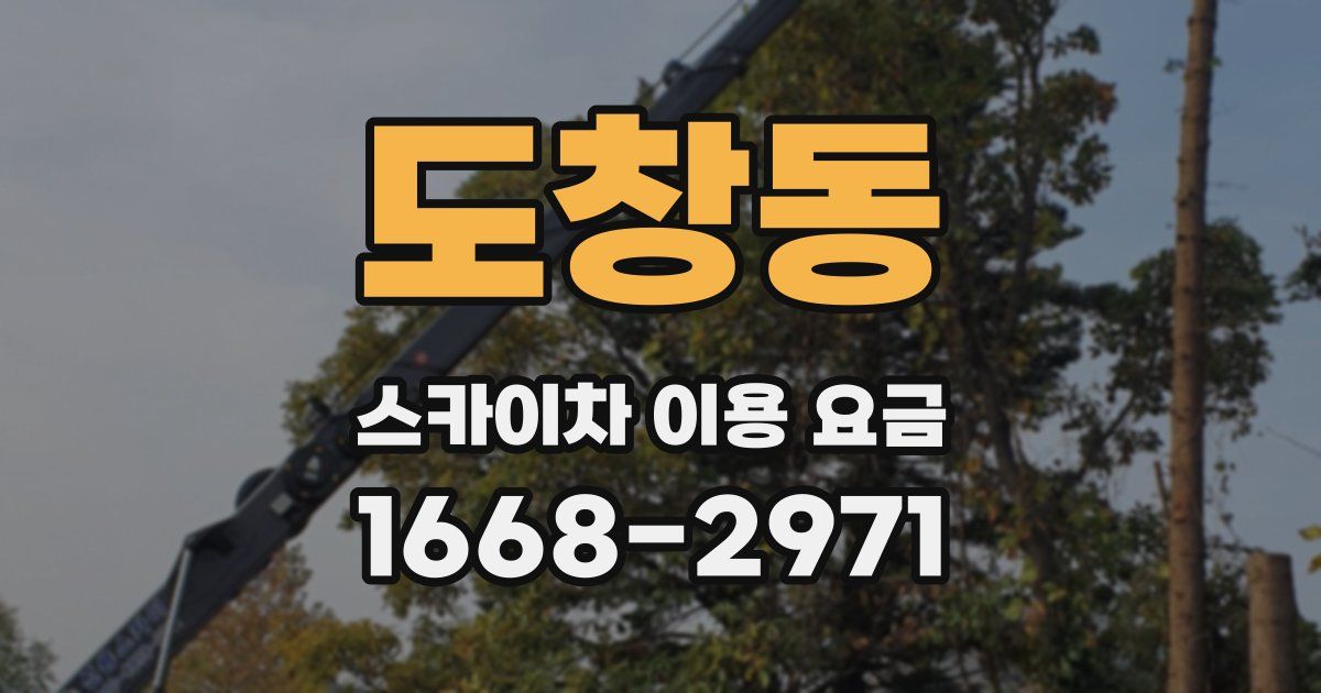 도창동 스카이차 이용 요금