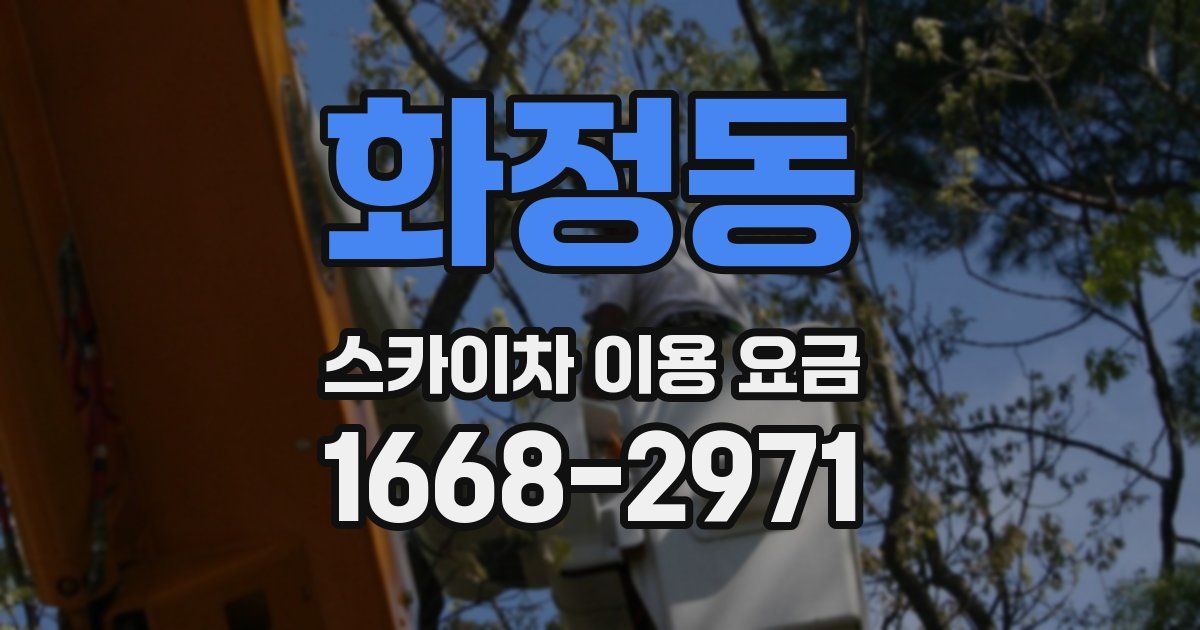 화정동 스카이차 이용 요금