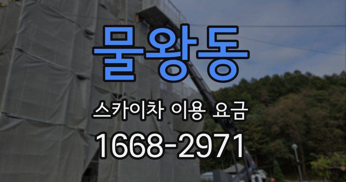 물왕동 스카이차 이용 요금
