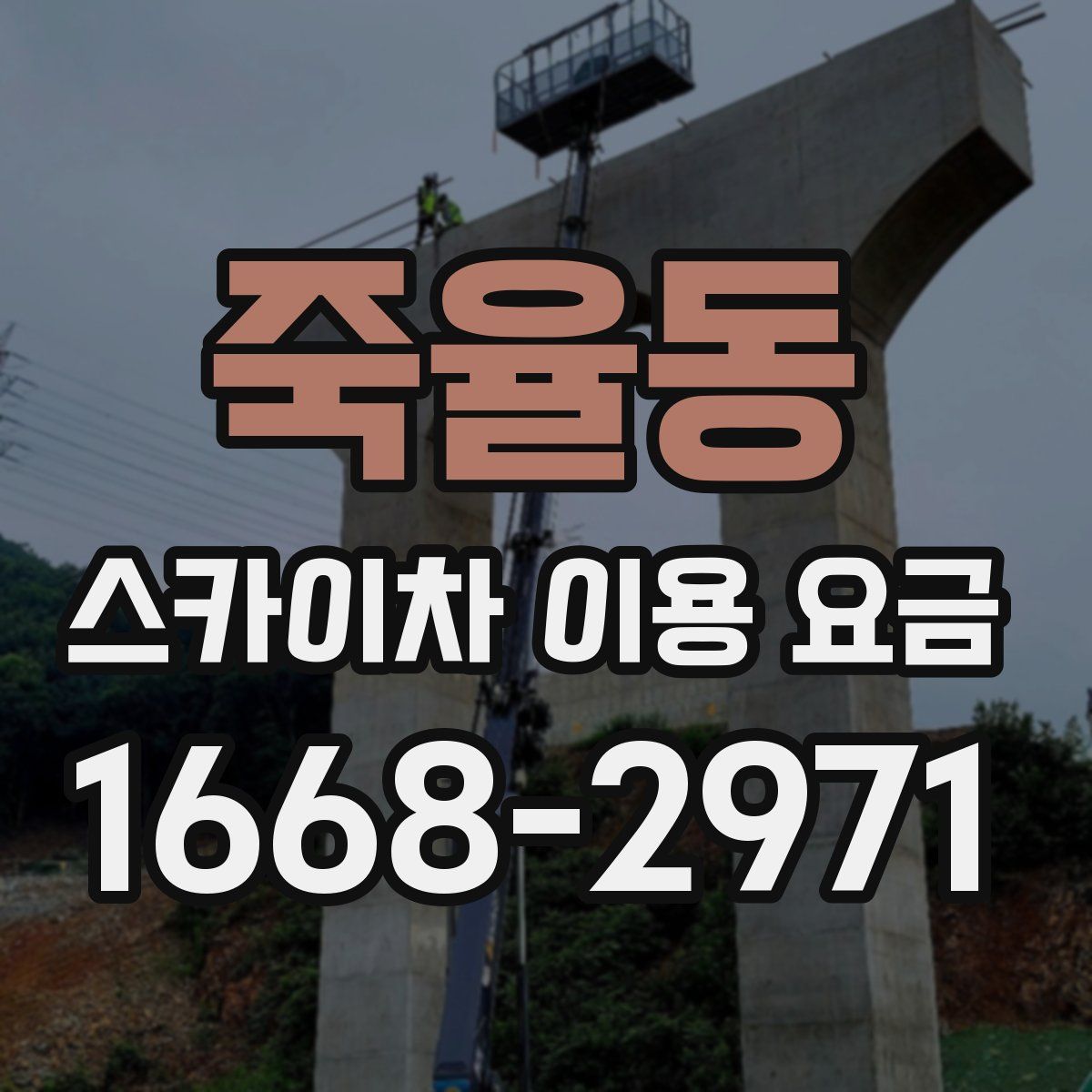 죽율동 스카이차 이용 요금