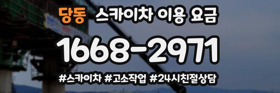 당동 스카이차 이용 요금