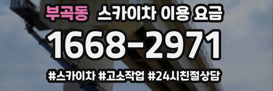 부곡동 스카이차 이용 요금