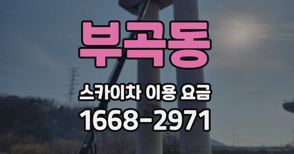 부곡동 스카이차 이용 요금