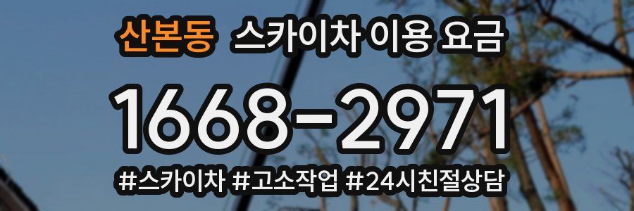 산본동 스카이차 이용 요금