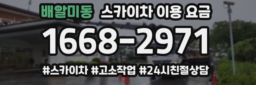 배알미동 스카이차 이용 요금