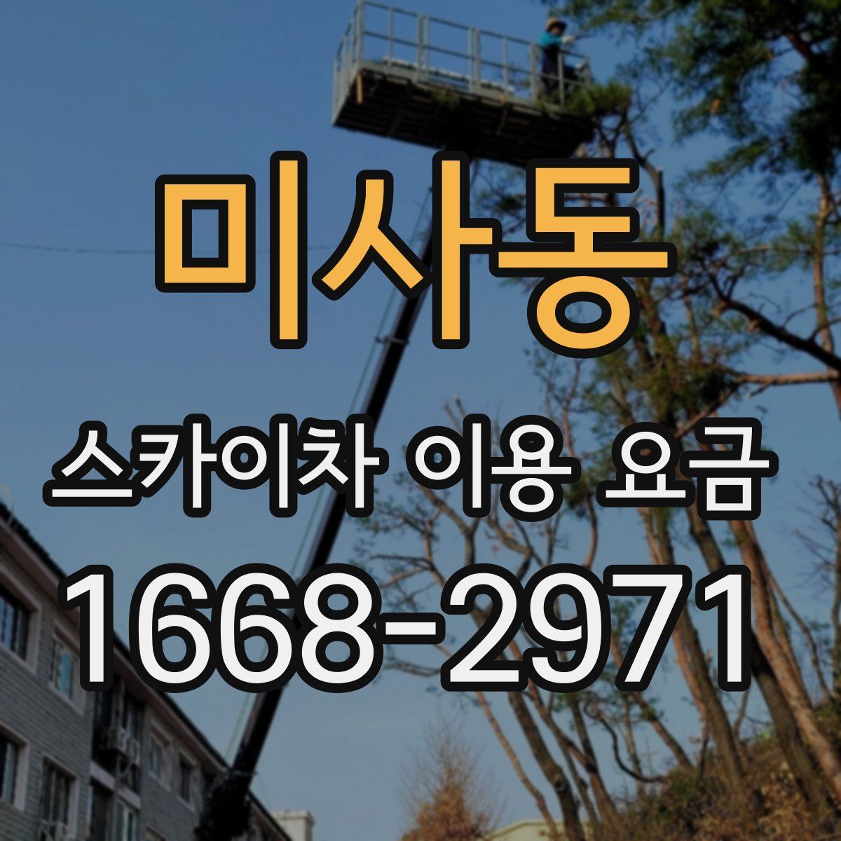 미사동 스카이차 이용 요금