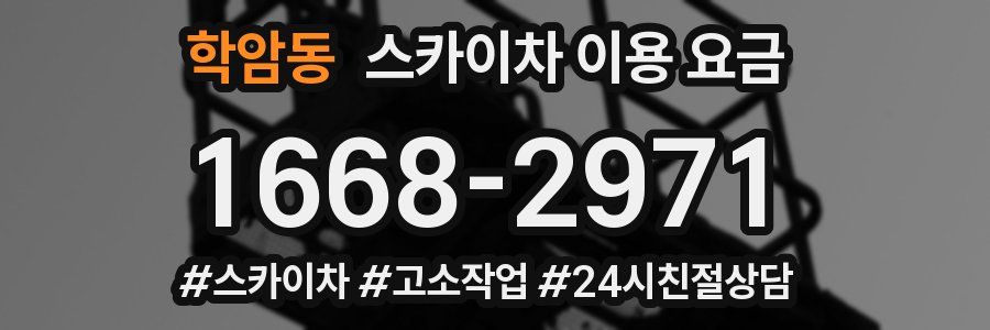 학암동 스카이차 이용 요금