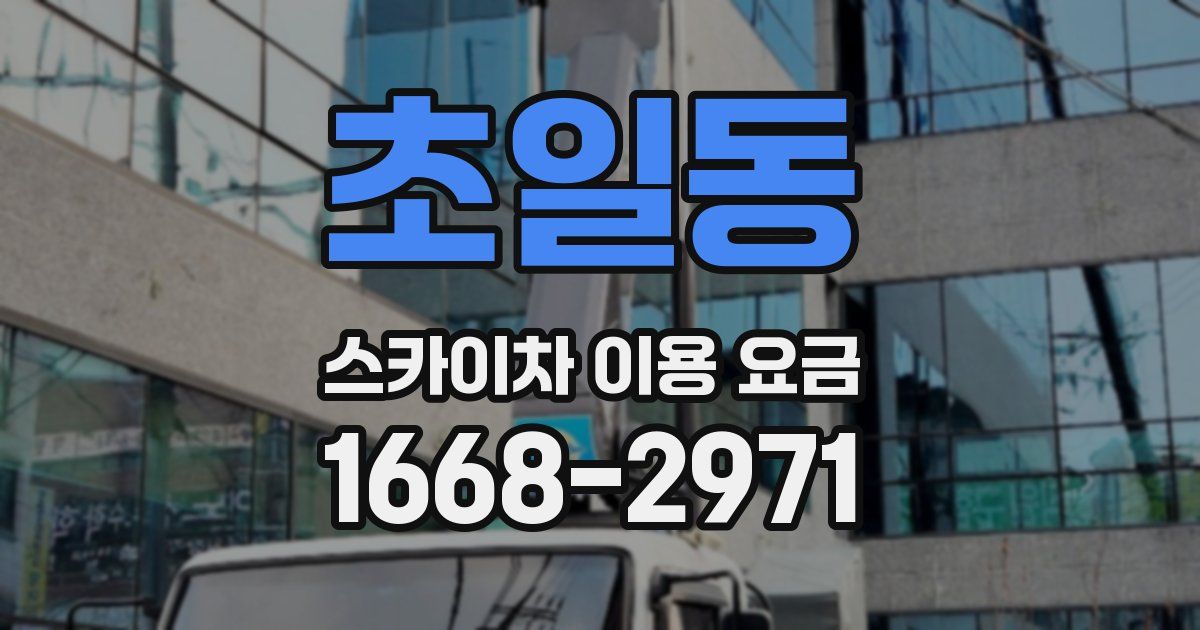 초일동 스카이차 이용 요금