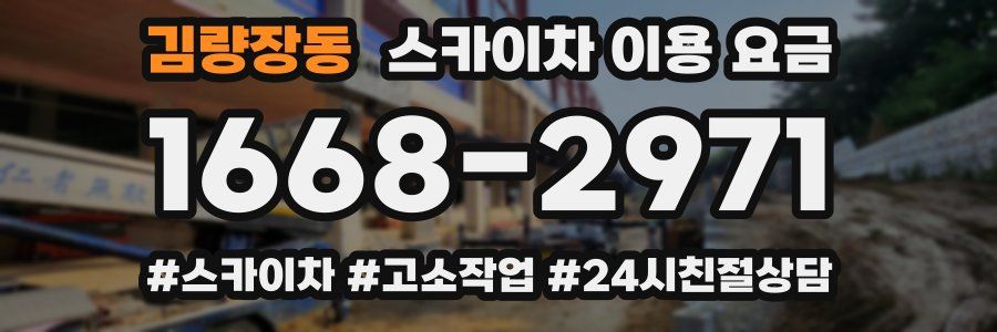 김량장동 스카이차 이용 요금