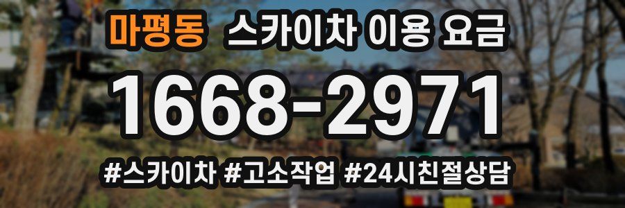 마평동 스카이차 이용 요금