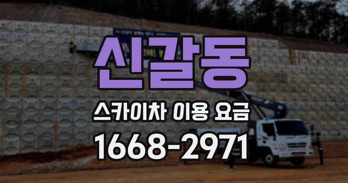 신갈동 스카이차 이용 요금