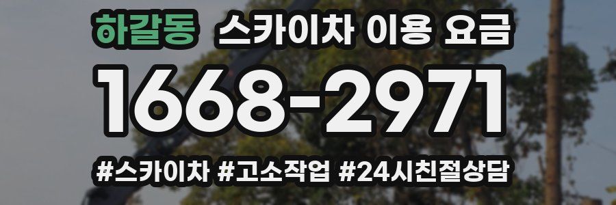 하갈동 스카이차 이용 요금