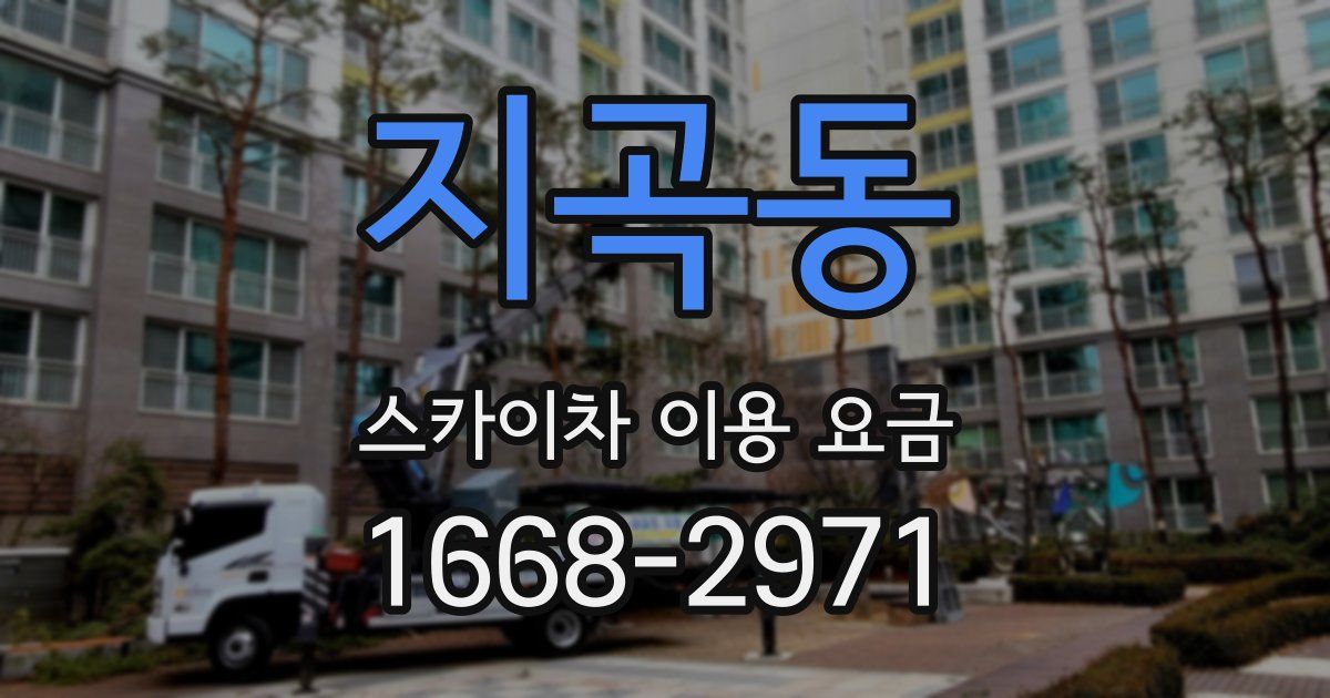 지곡동 스카이차 이용 요금
