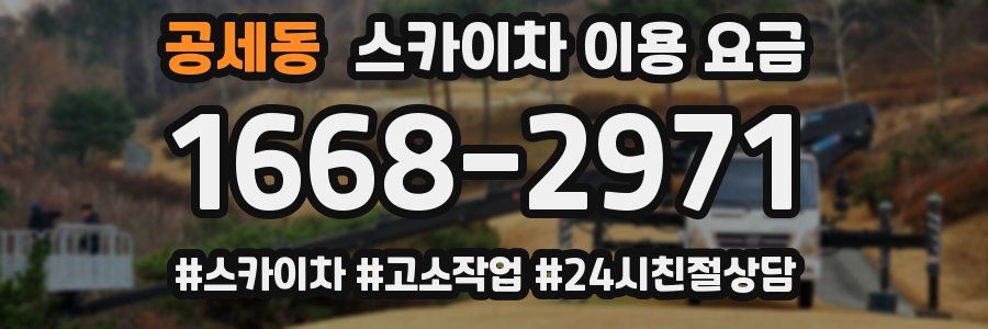 공세동 스카이차 이용 요금