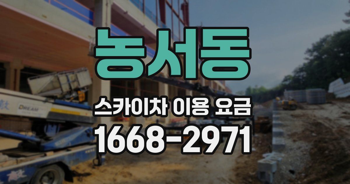 농서동 스카이차 이용 요금