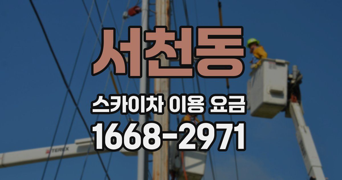 서천동 스카이차 이용 요금