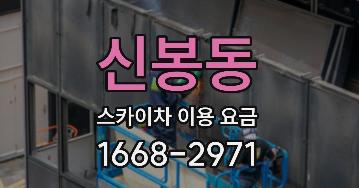 신봉동 스카이차 이용 요금