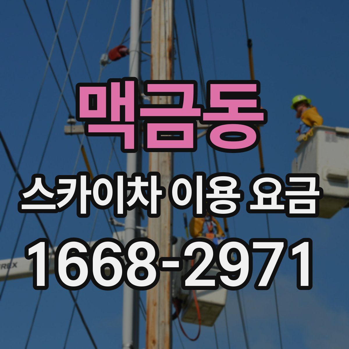 맥금동 스카이차 이용 요금