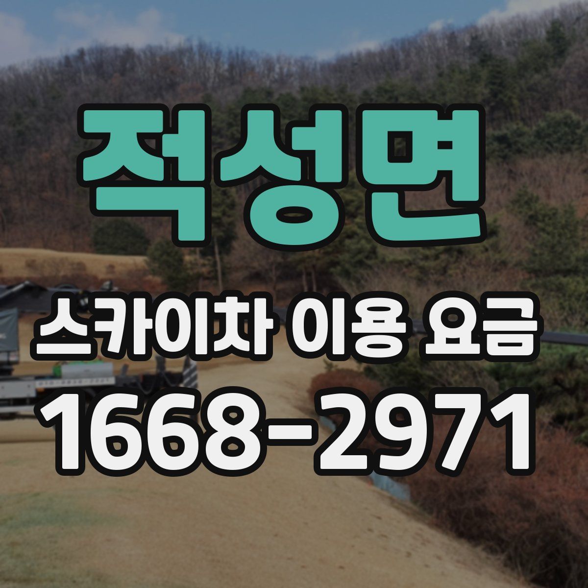 적성면 스카이차 이용 요금
