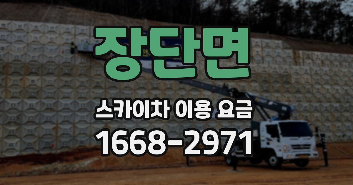 장단면 스카이차 이용 요금