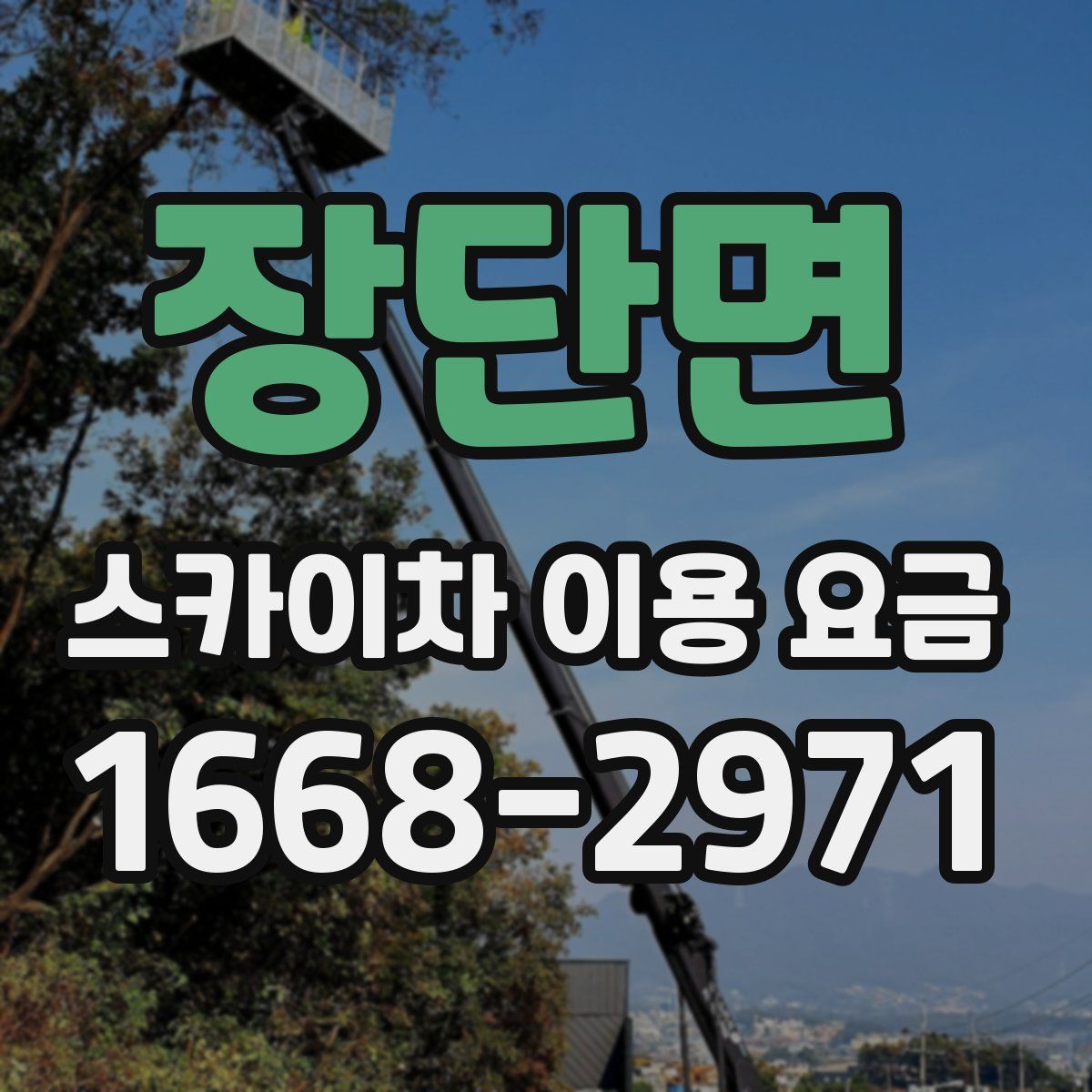 장단면 스카이차 이용 요금