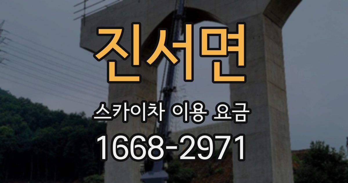 진서면 스카이차 이용 요금