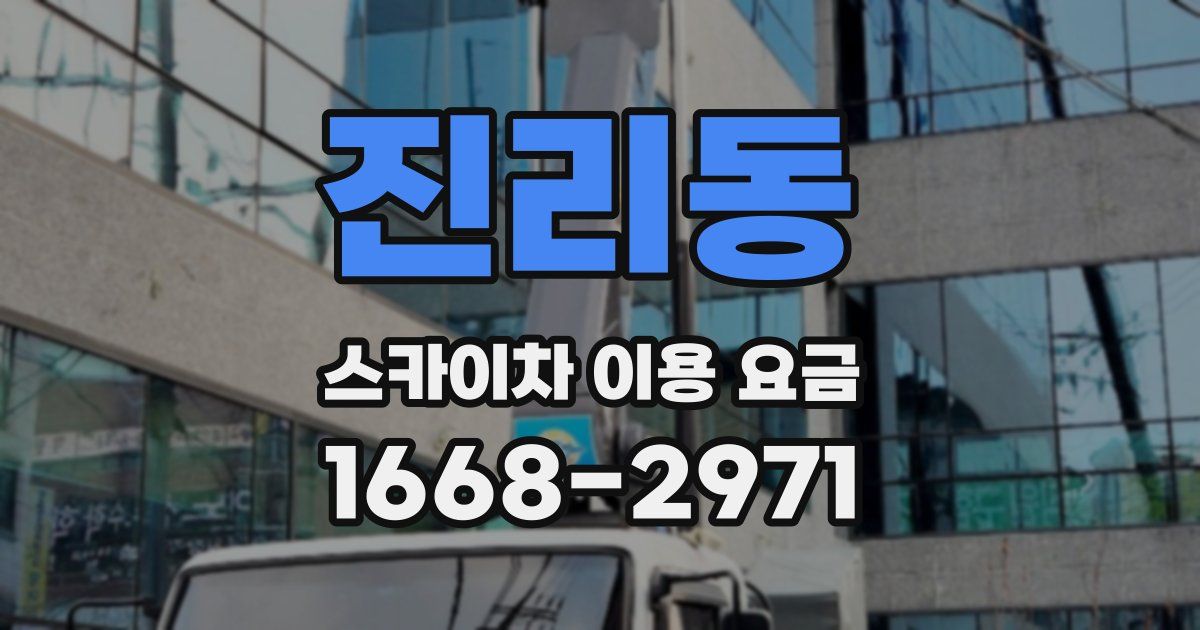진리동 스카이차 이용 요금