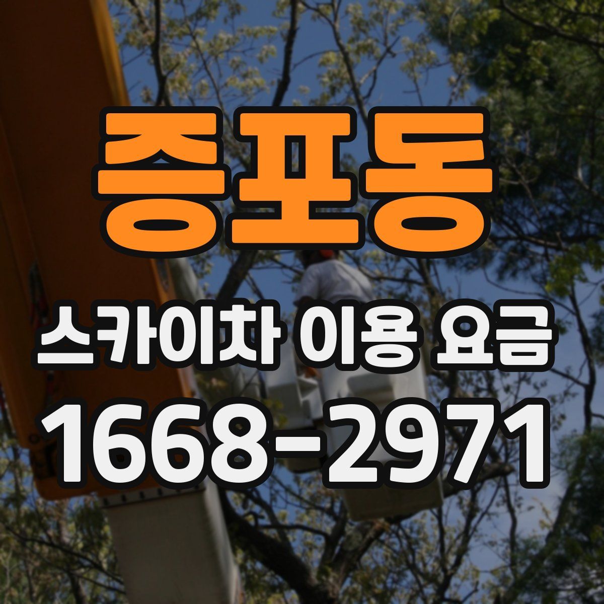 증포동 스카이차 이용 요금