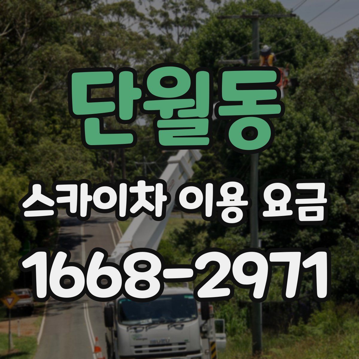 단월동 스카이차 이용 요금