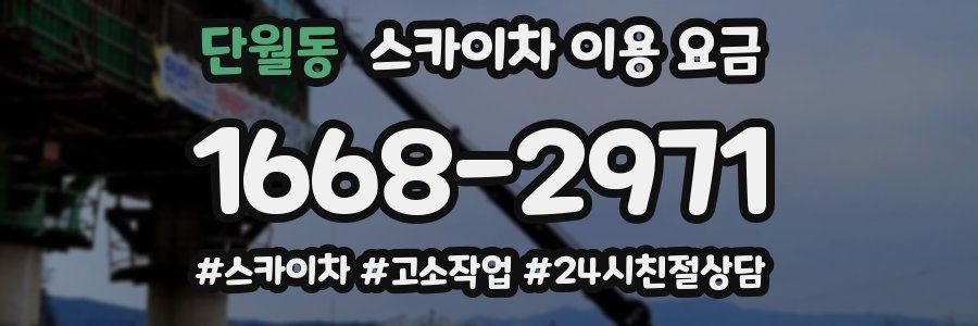 단월동 스카이차 이용 요금