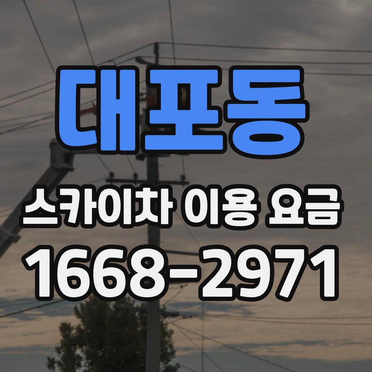 대포동 스카이차 이용 요금