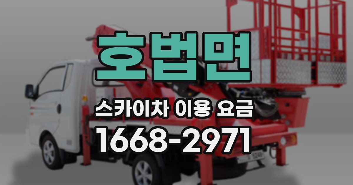 호법면 스카이차 이용 요금