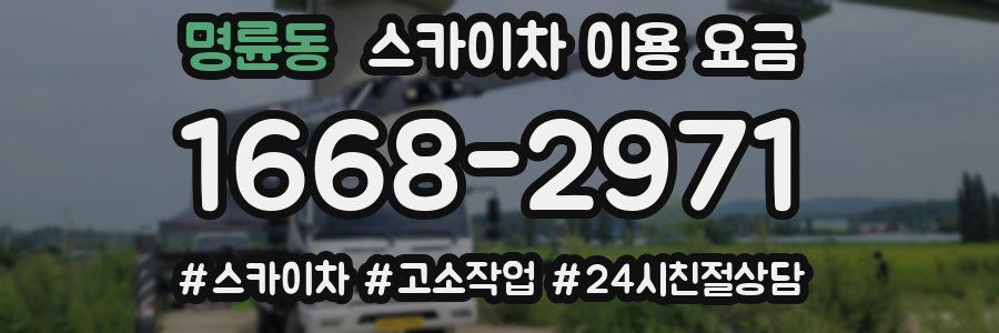 명륜동 스카이차 이용 요금