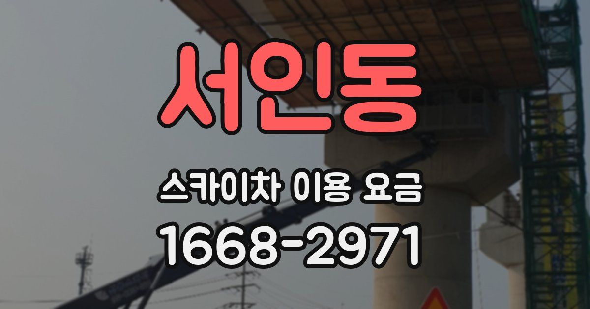 서인동 스카이차 이용 요금
