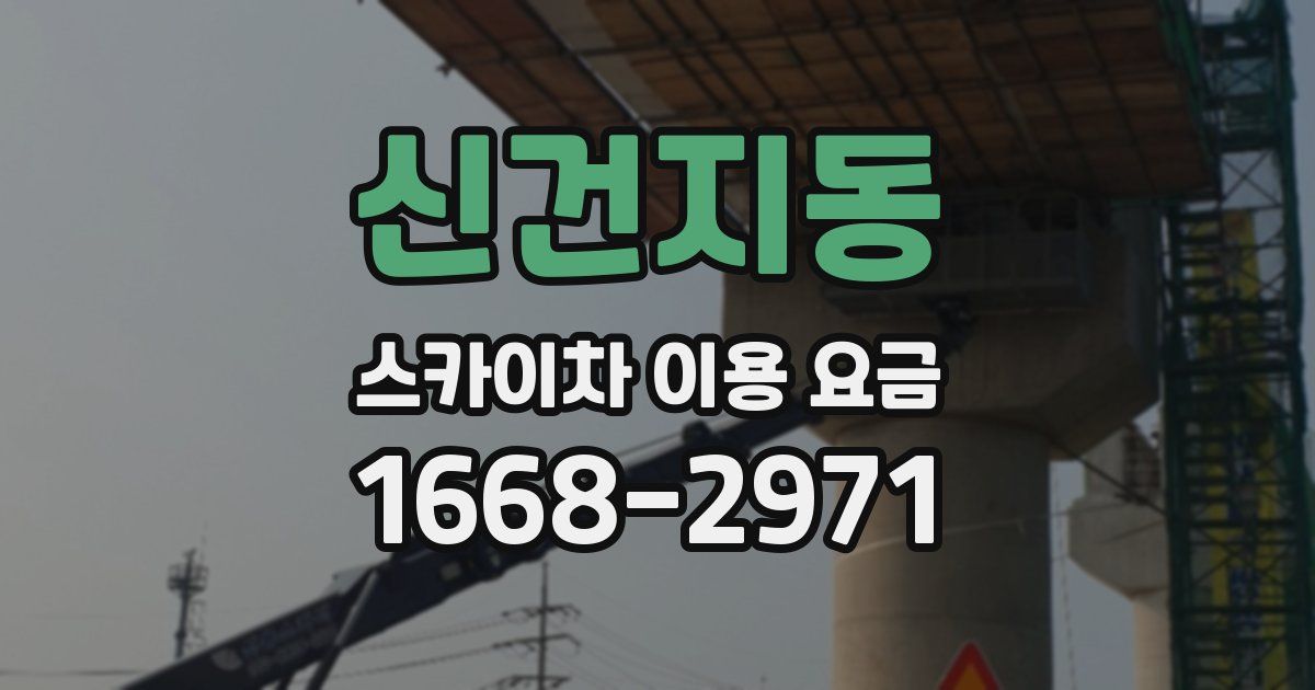 신건지동 스카이차 이용 요금