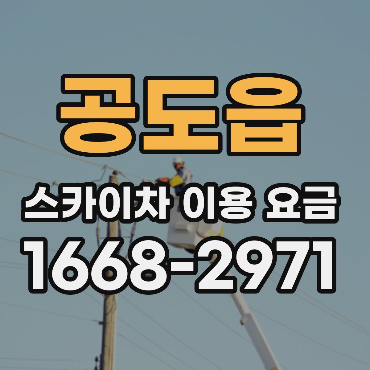 공도읍 스카이차 이용 요금