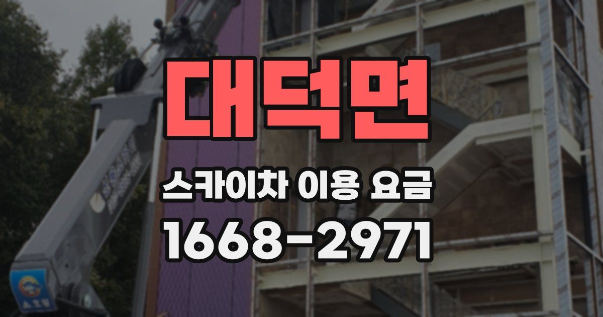 대덕면 스카이차 이용 요금