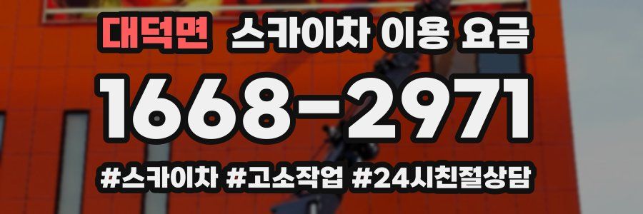 대덕면 스카이차 이용 요금