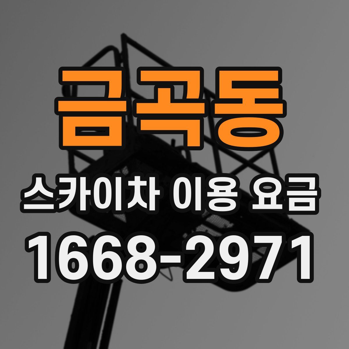 금곡동 스카이차 이용 요금