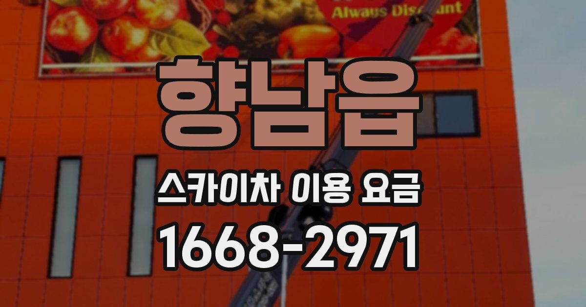 향남읍 스카이차 이용 요금